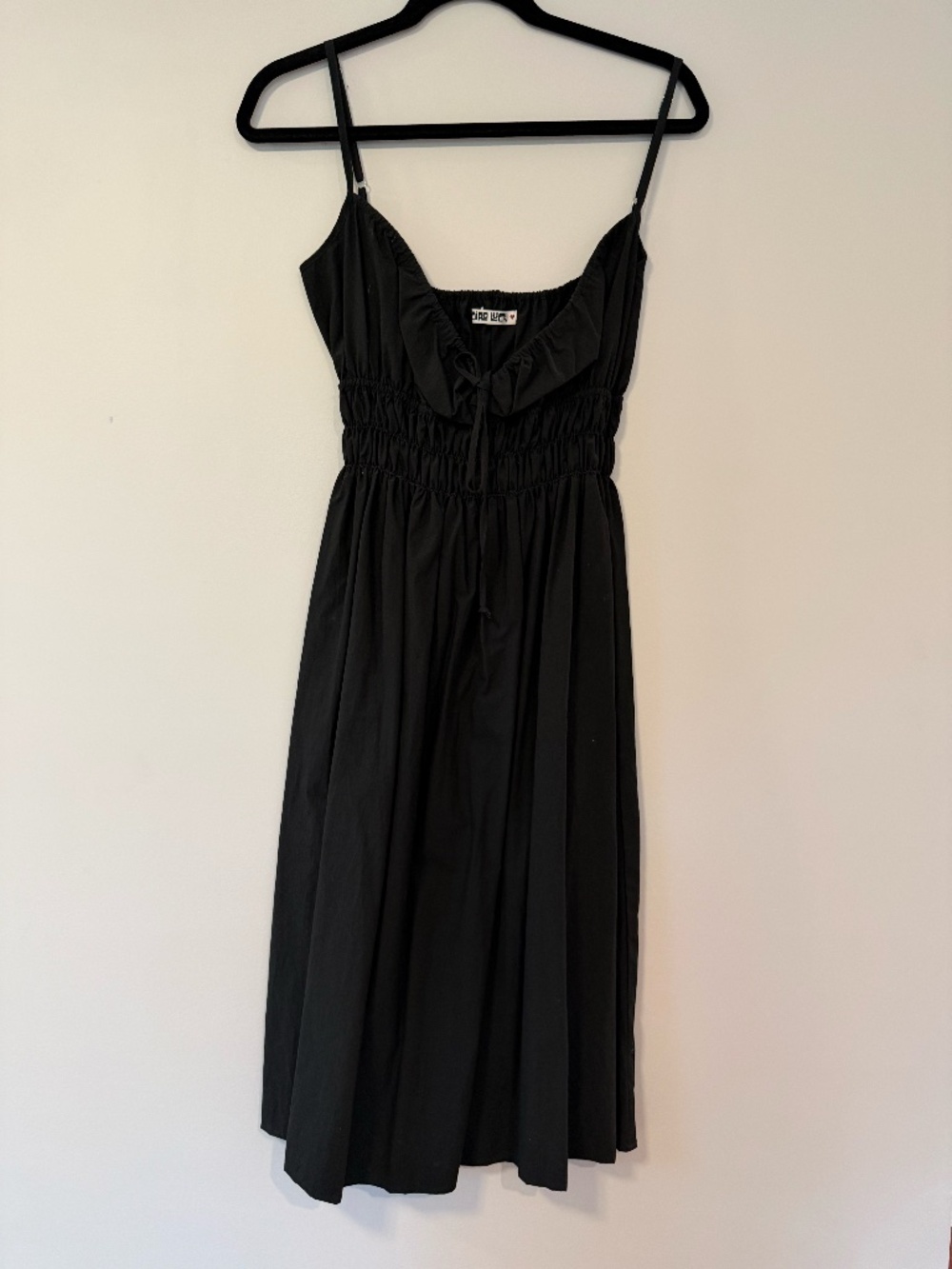 Ciao Lucia Gabriela Dress in Black Cotton